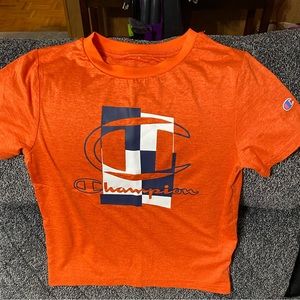Champion Shirt - Orange / Blue Size 5